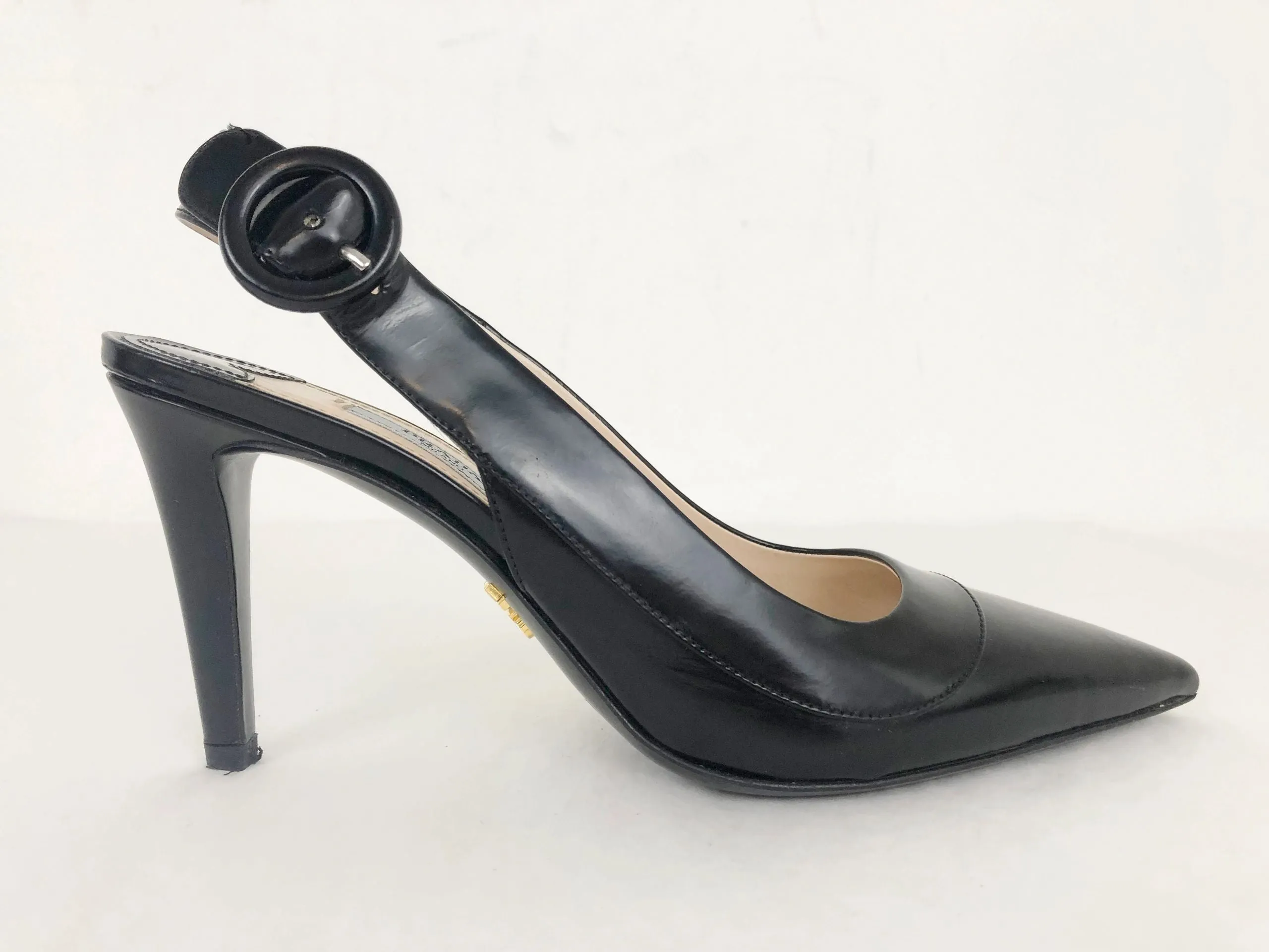 Prada Leather Slingbacks Size 36.5 Us (6.5 Us)