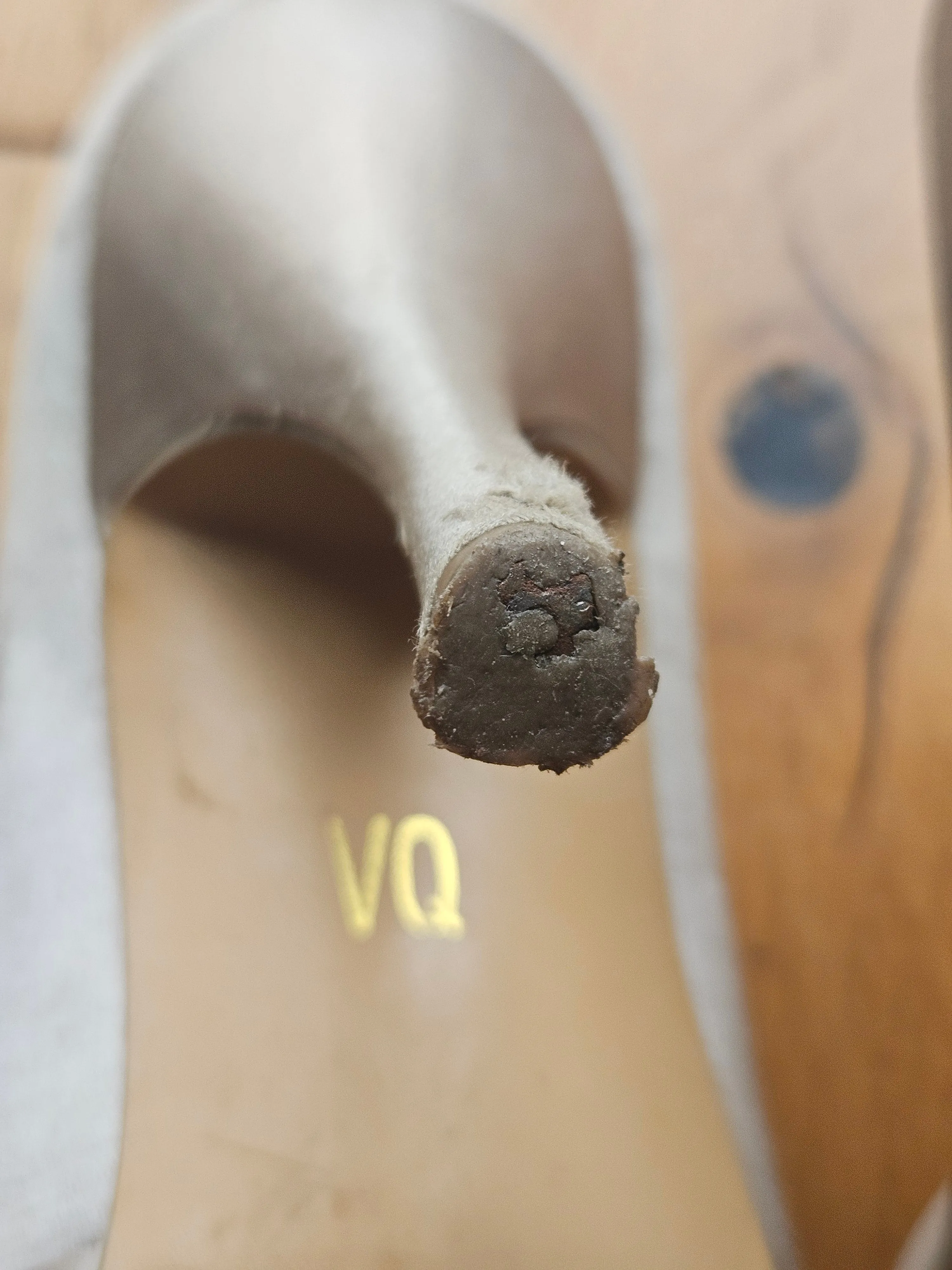 Pretty well worn heels with jewel design - UK5