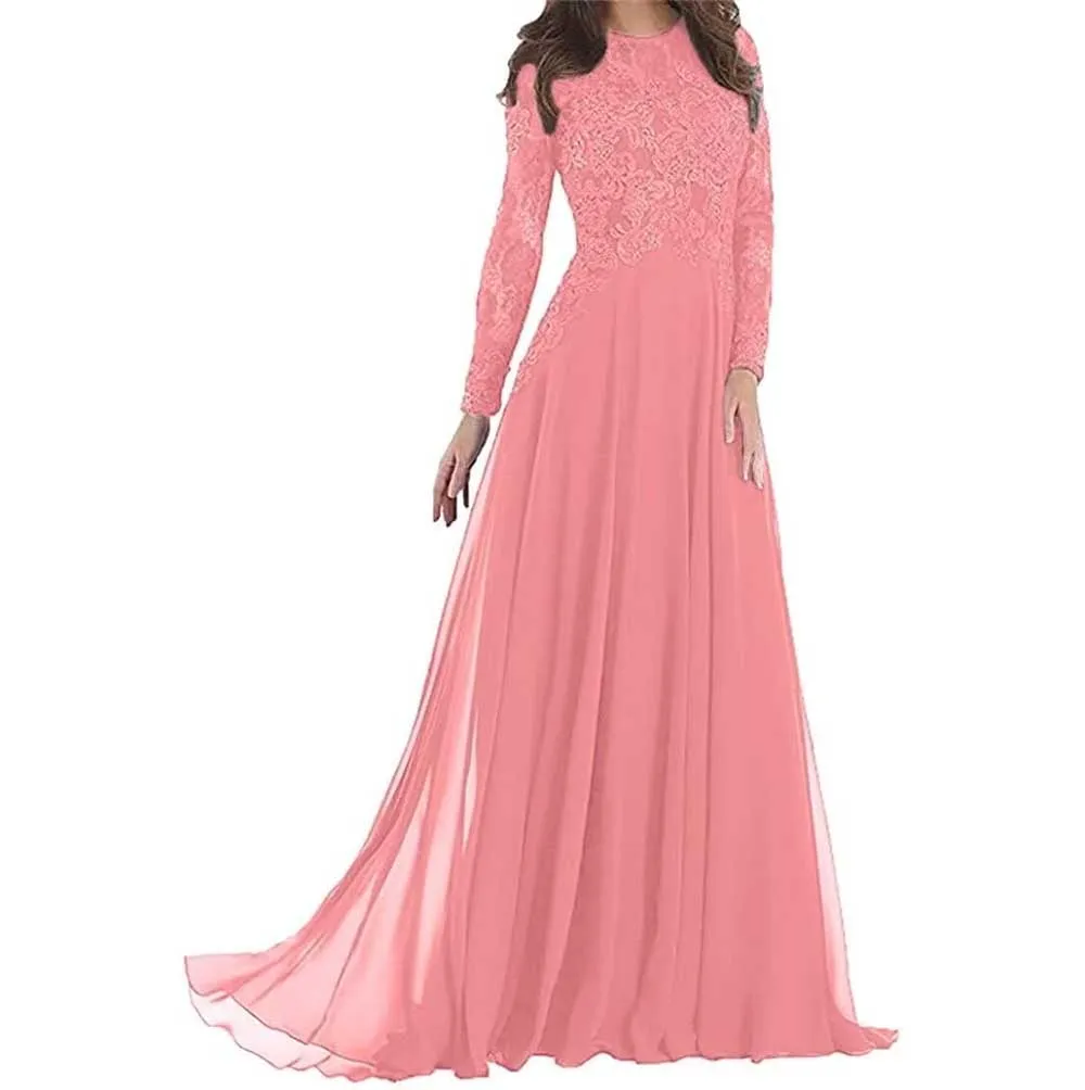 Prom Gowns Formal Event Dresses with Sleeves