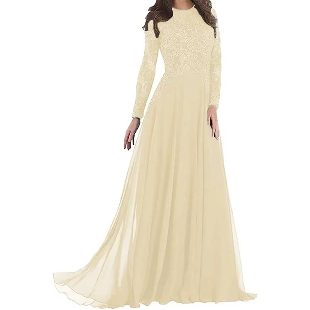 Prom Gowns Formal Event Dresses with Sleeves
