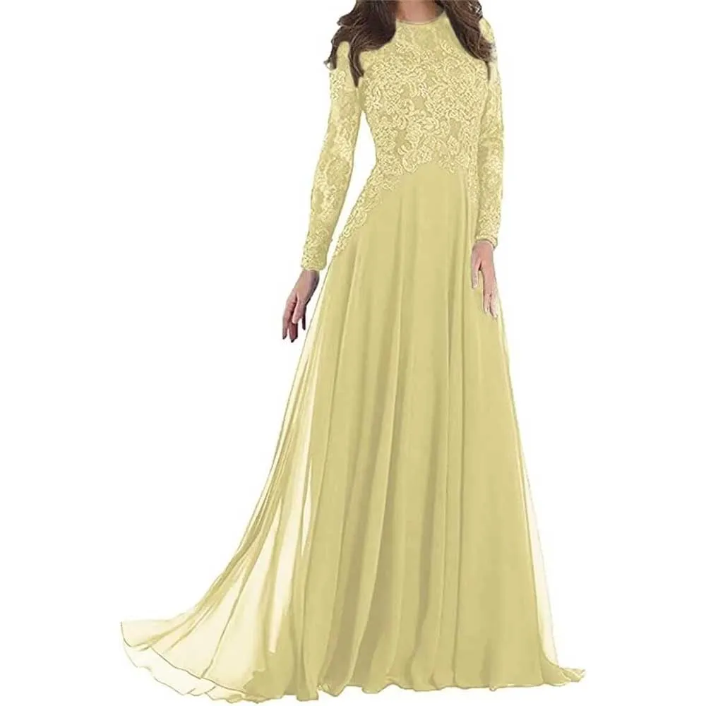 Prom Gowns Formal Event Dresses with Sleeves