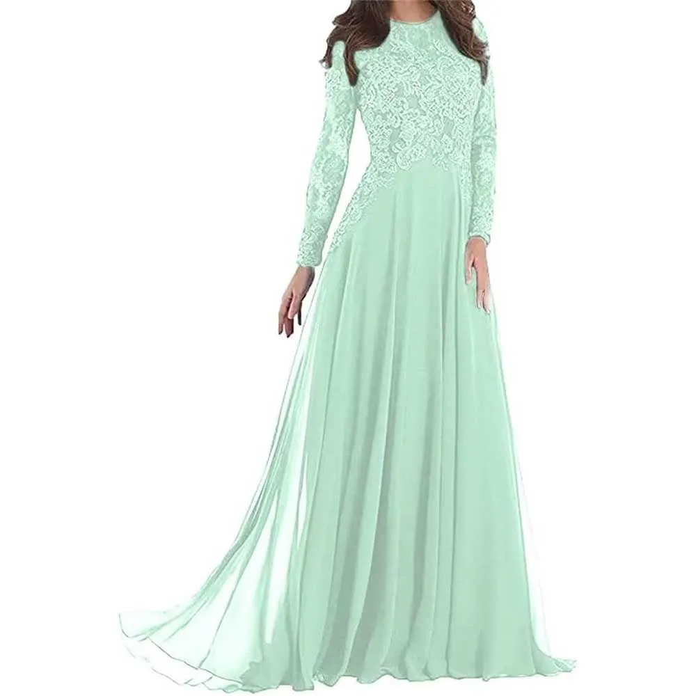 Prom Gowns Formal Event Dresses with Sleeves