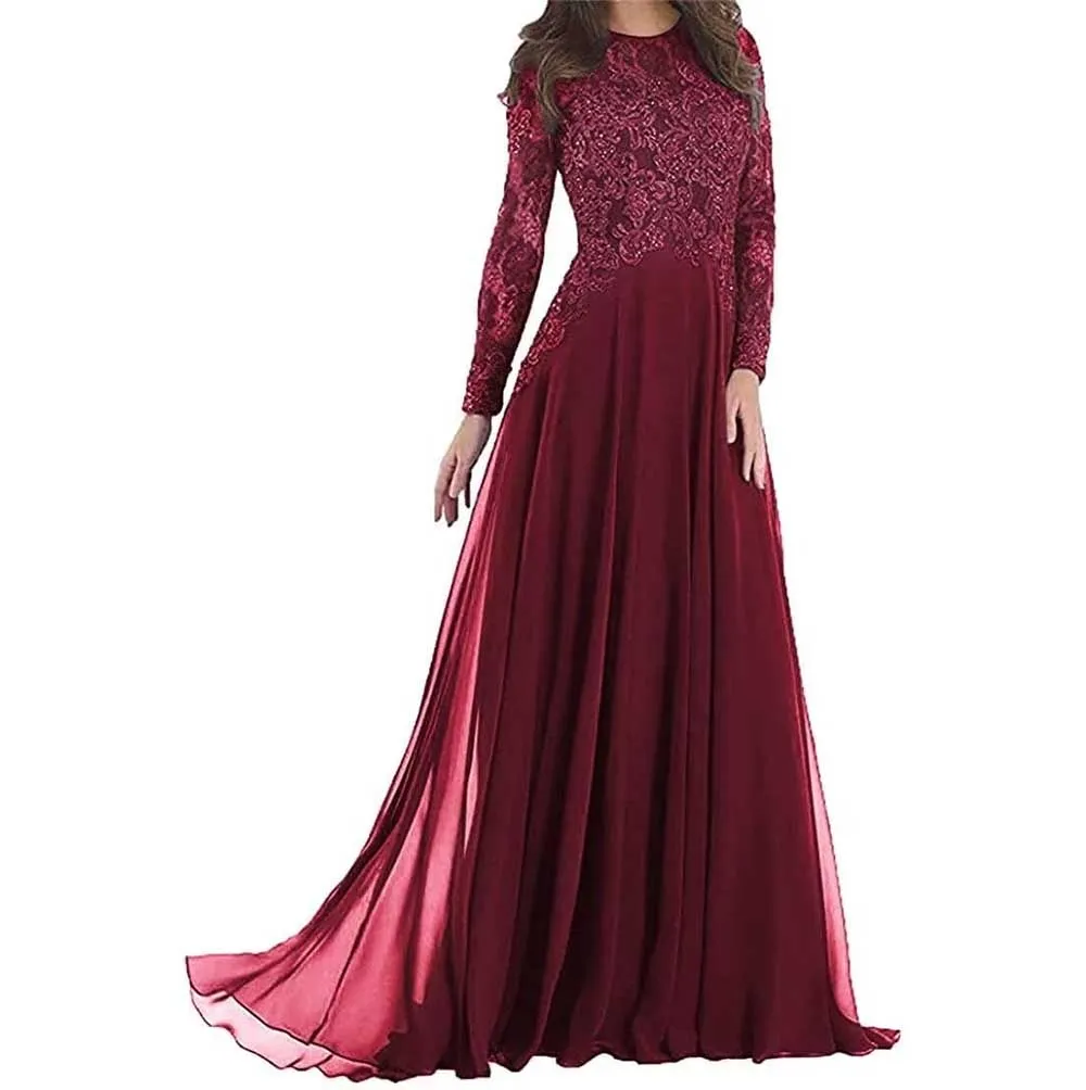 Prom Gowns Formal Event Dresses with Sleeves
