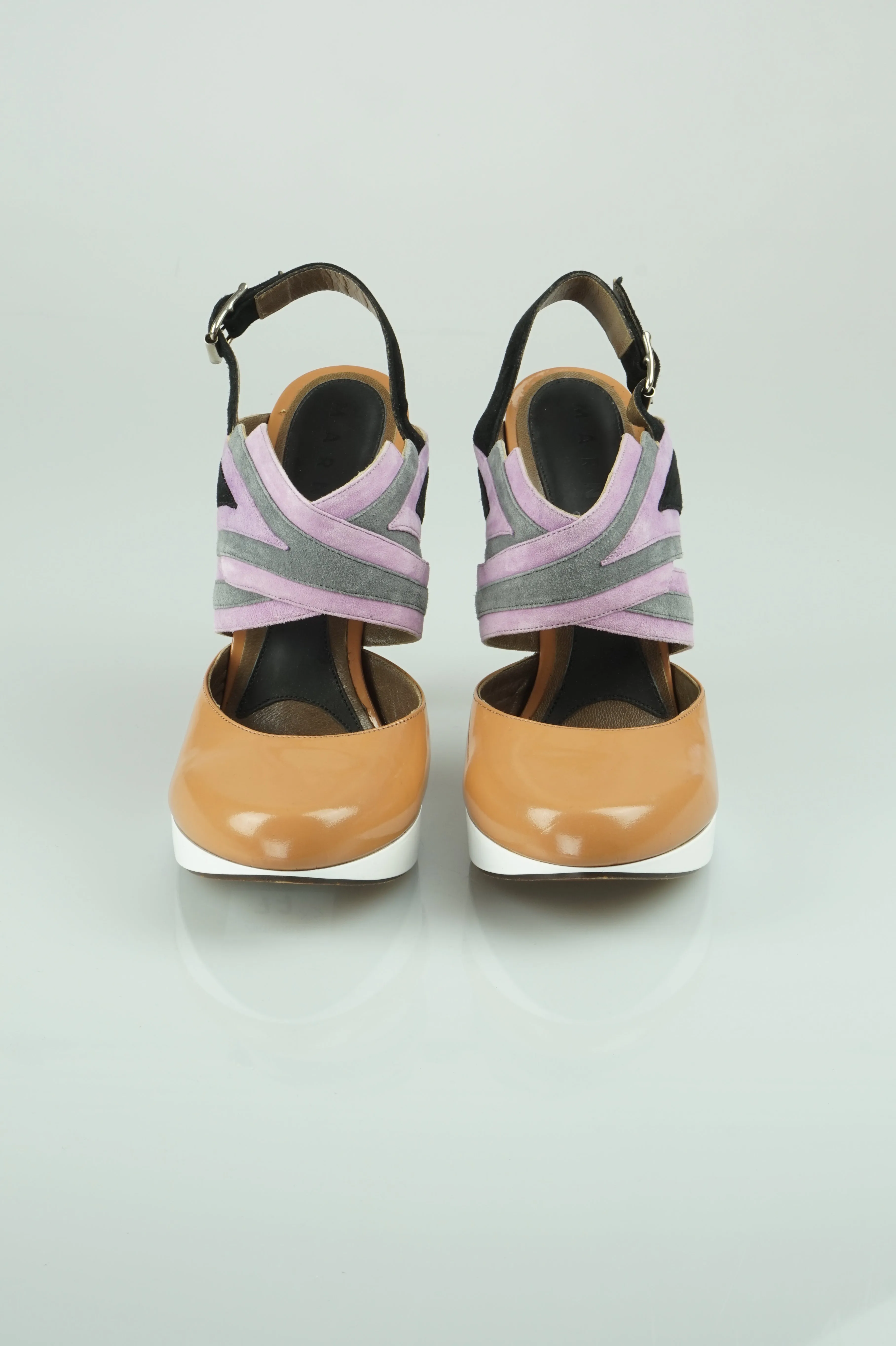 Quatro platform slingbacks