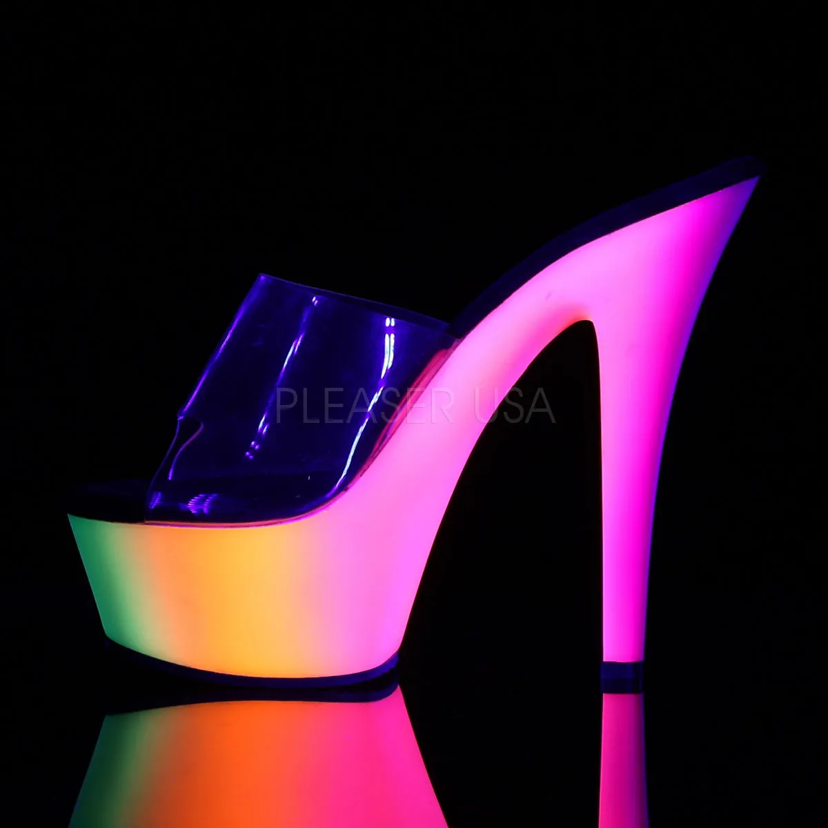 RAINBOW-201UV  Clear/Neon Multi