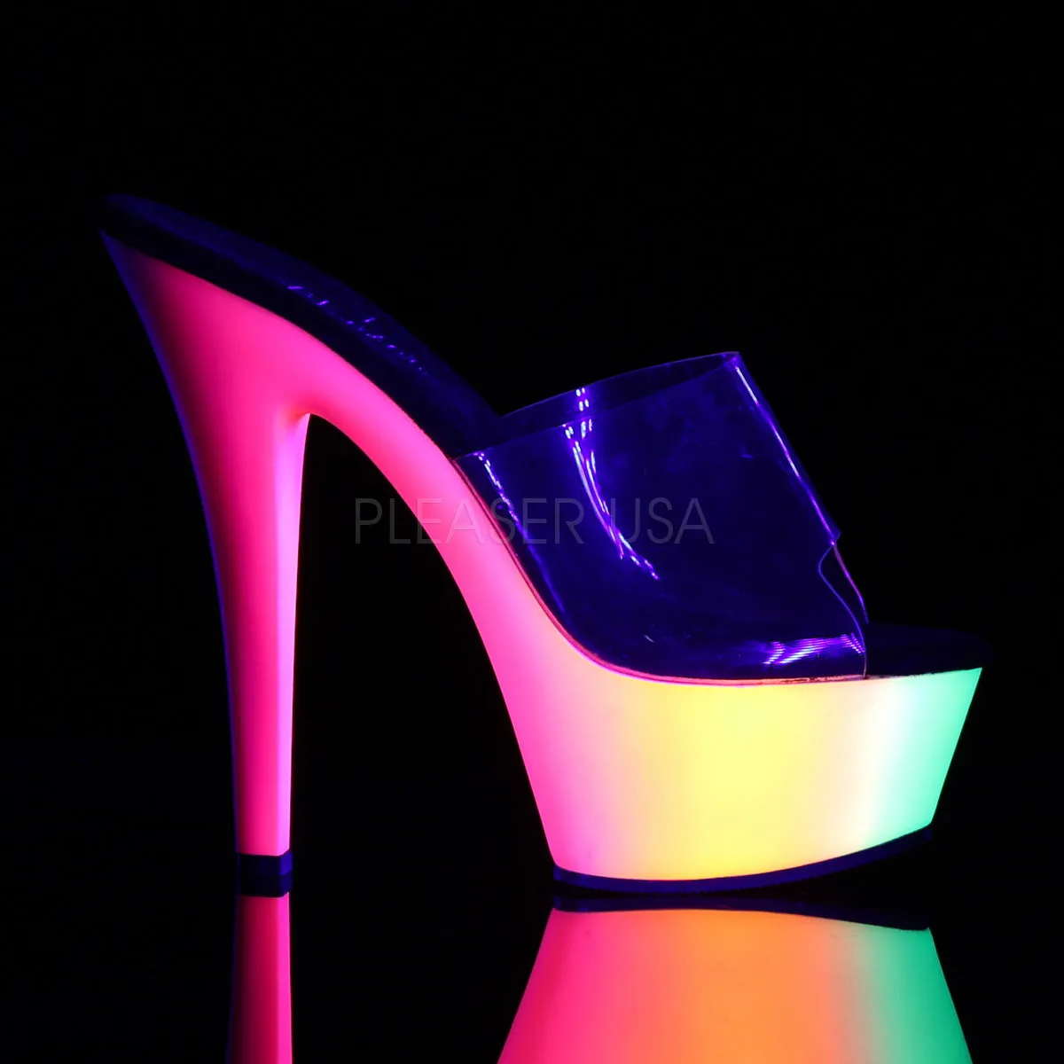 RAINBOW-201UV  Clear/Neon Multi