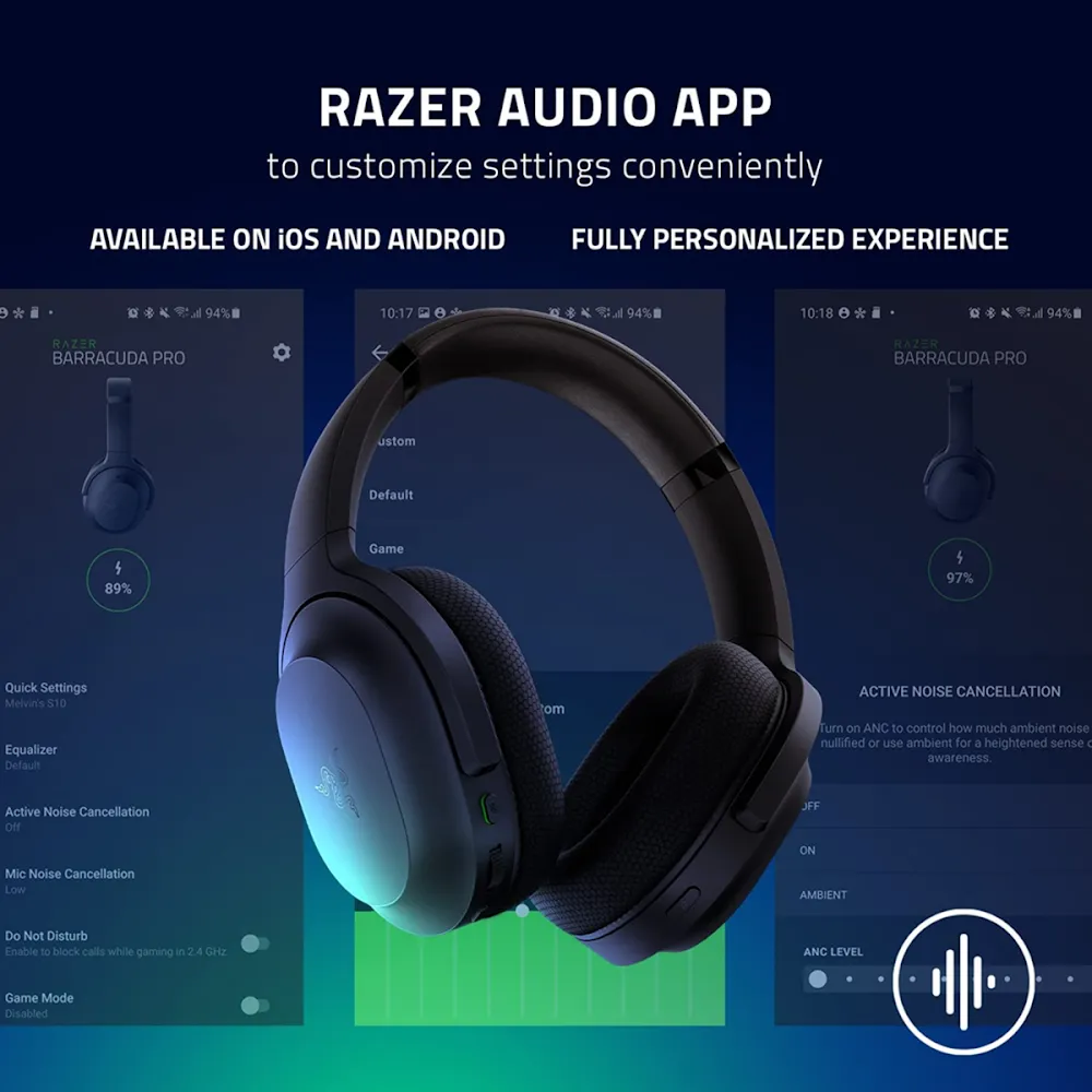 Razer Barracuda - Wireless Multi-Platform Gaming And Mobile Headset