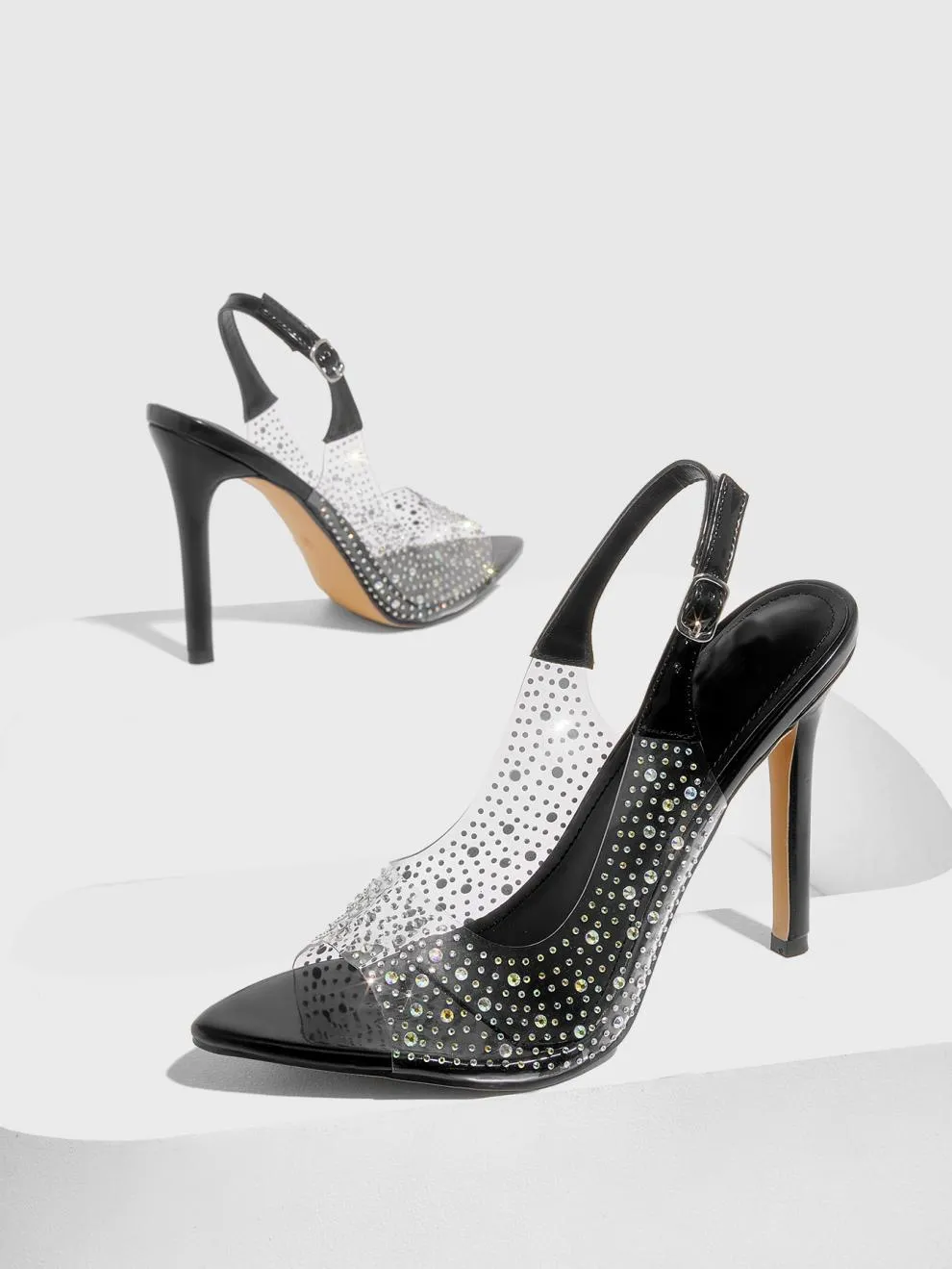 rhinestone high heel sandals summer stilettos