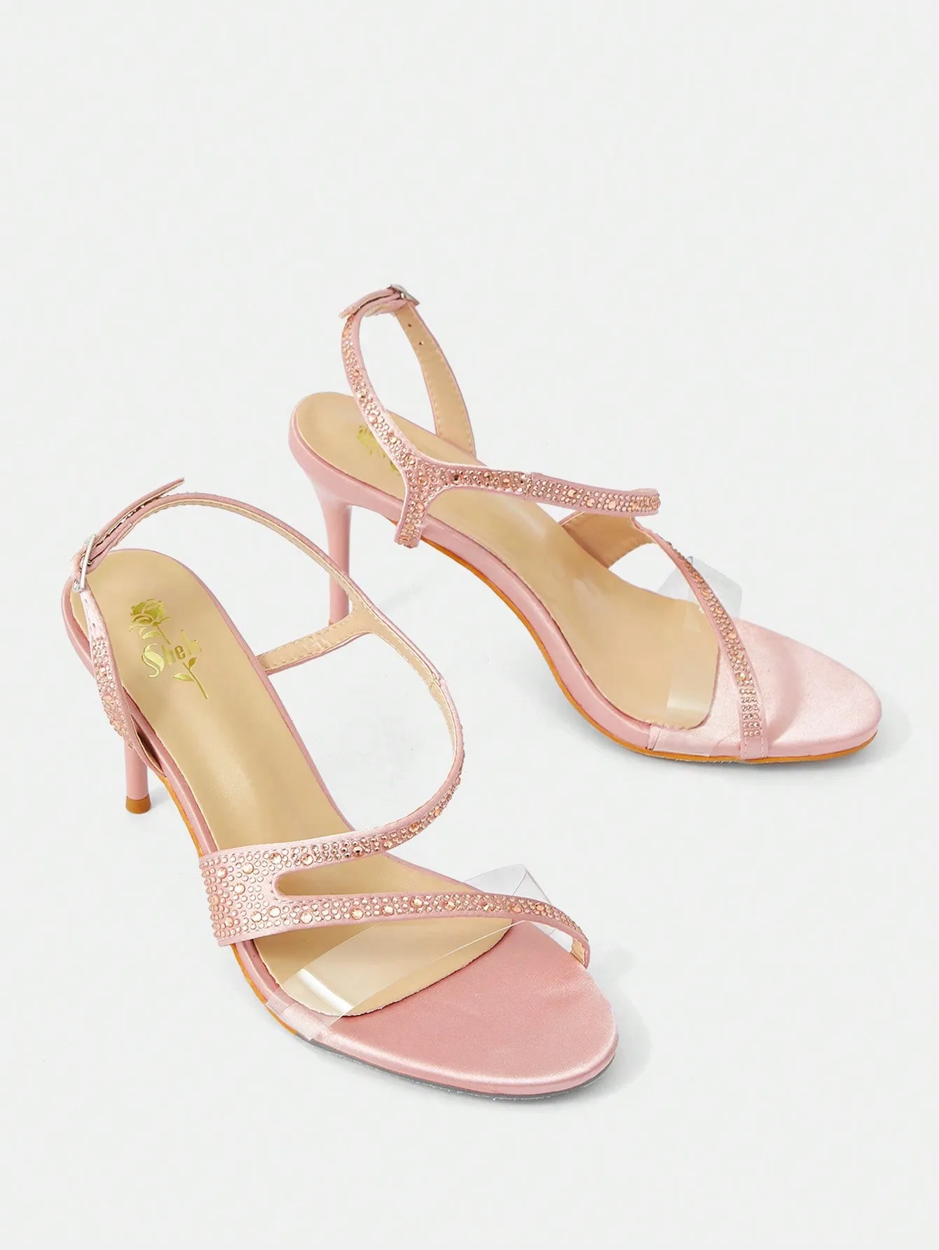 Rhinestone Stiletto High Heel Sandals