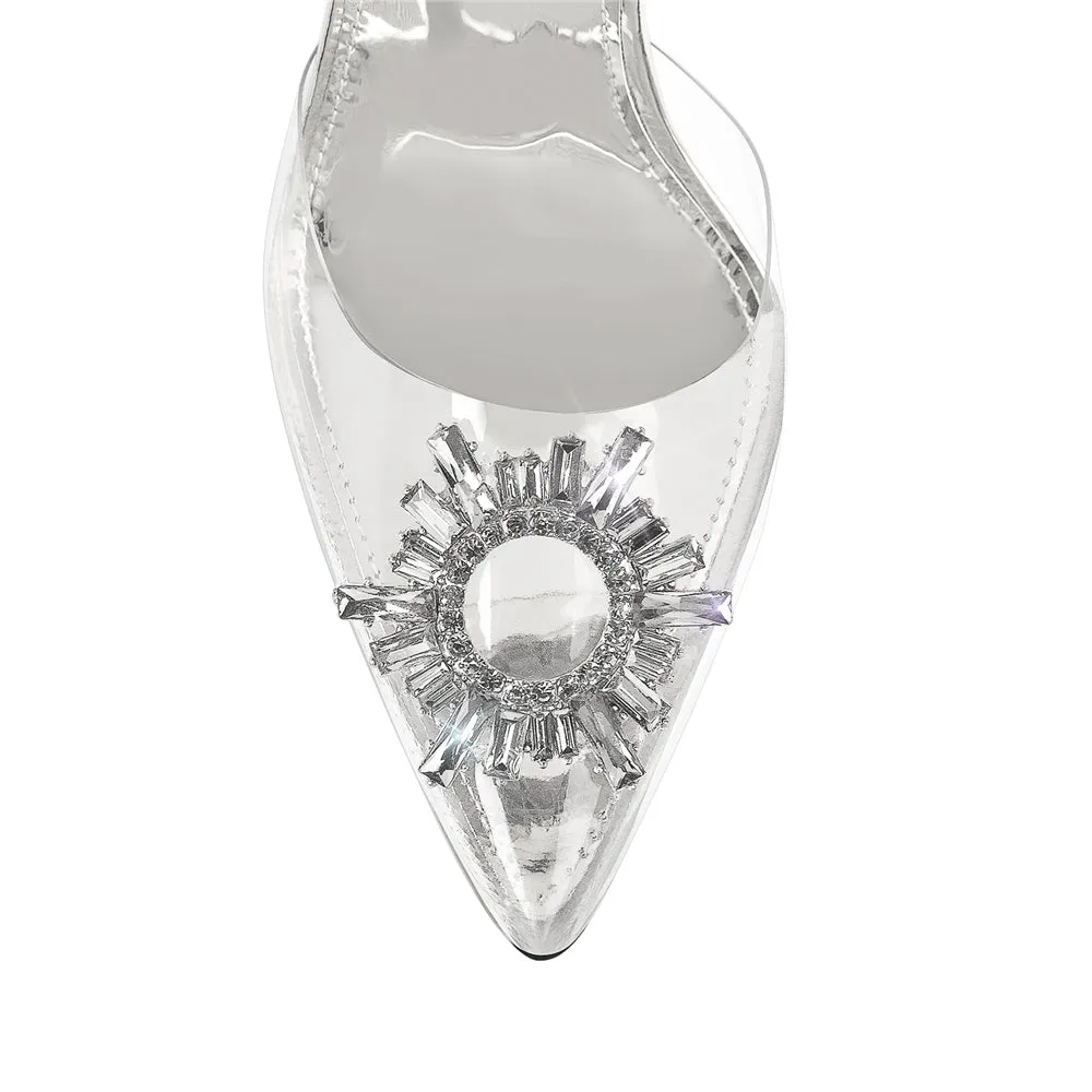 Rhinestone Sun Slingbacks Pumps