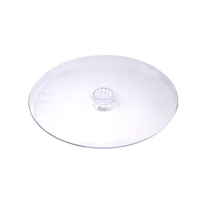 Round Acrylic Plate Cake Stand, Clear, 10-Inch