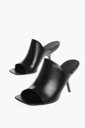 Salvatore Ferragamo Leather ERA Open Toe Mules 8cm