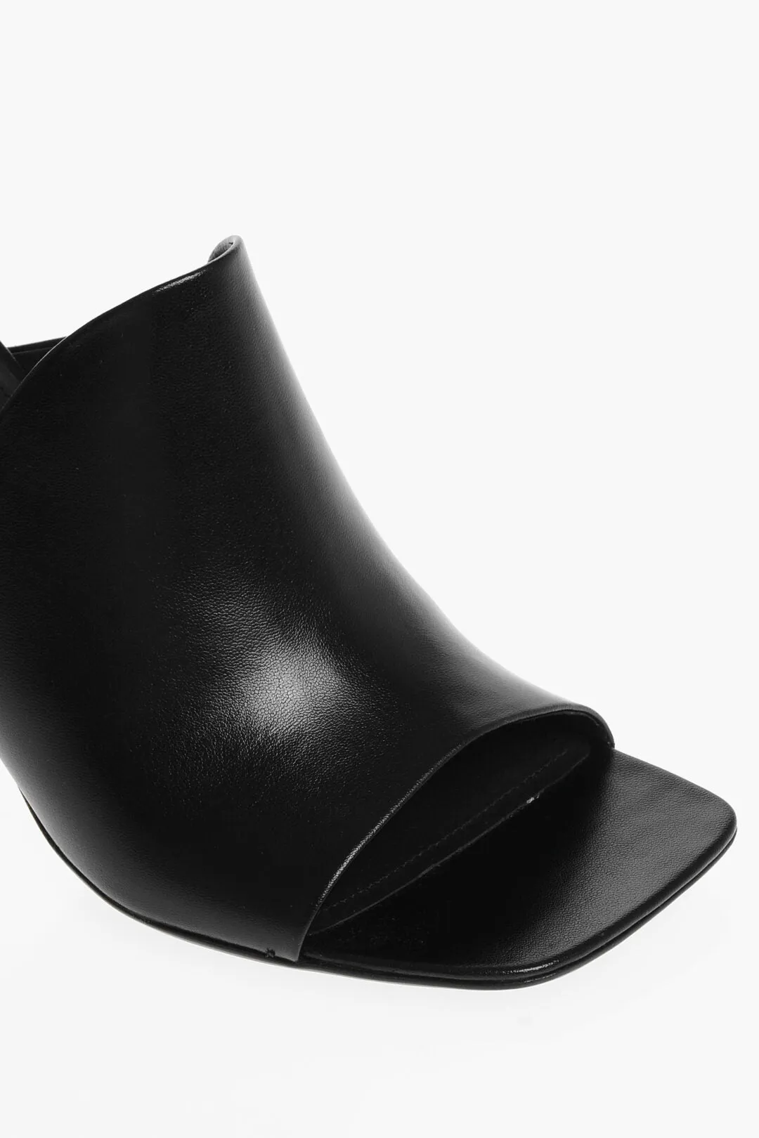 Salvatore Ferragamo Leather ERA Open Toe Mules 8cm