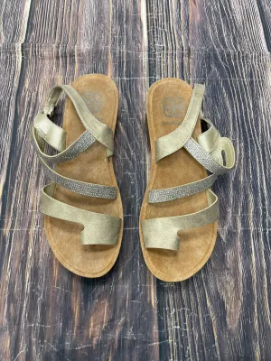 Sandals Heels Platform By Daisy Fuentes In Tan, Size: 8