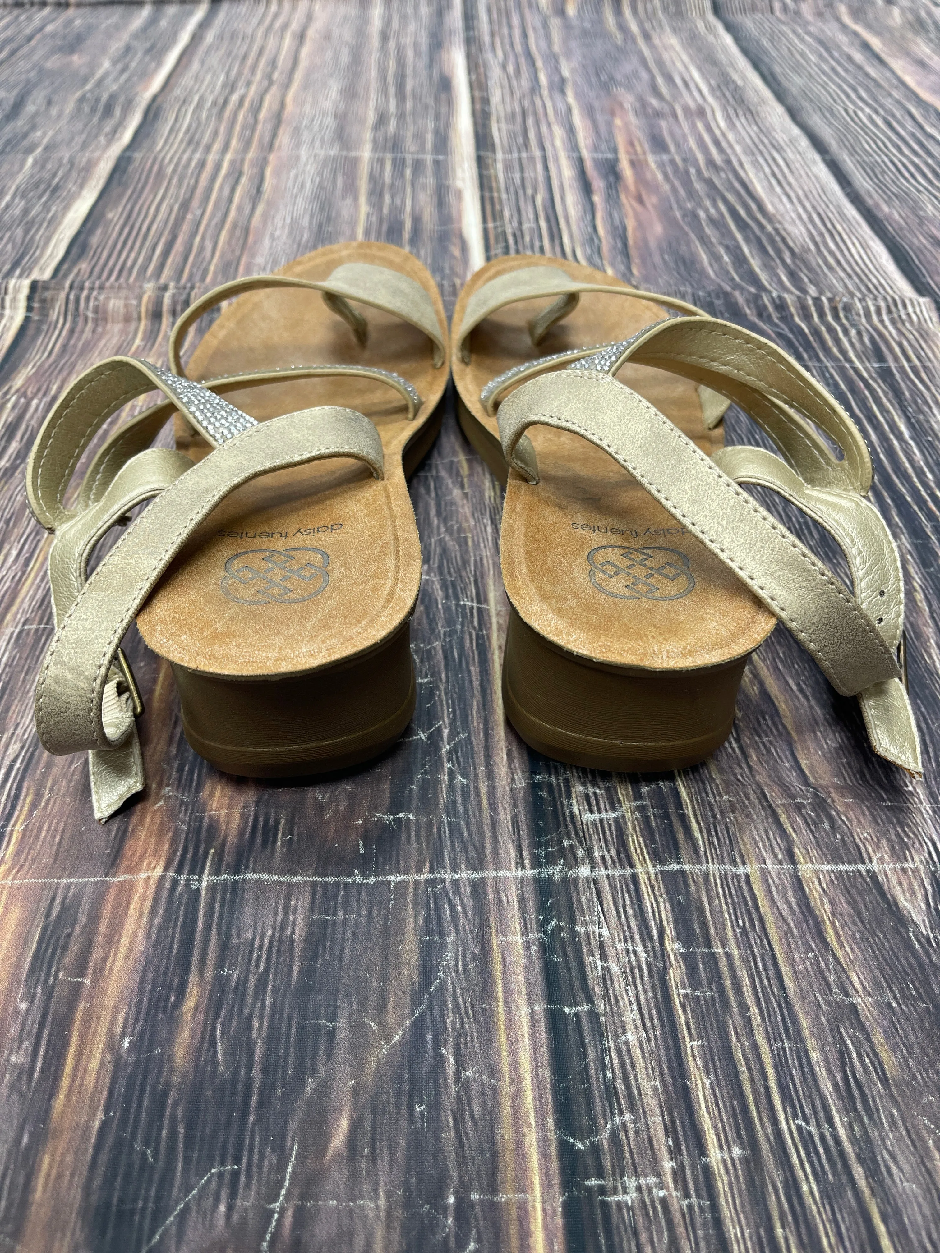 Sandals Heels Platform By Daisy Fuentes In Tan, Size: 8