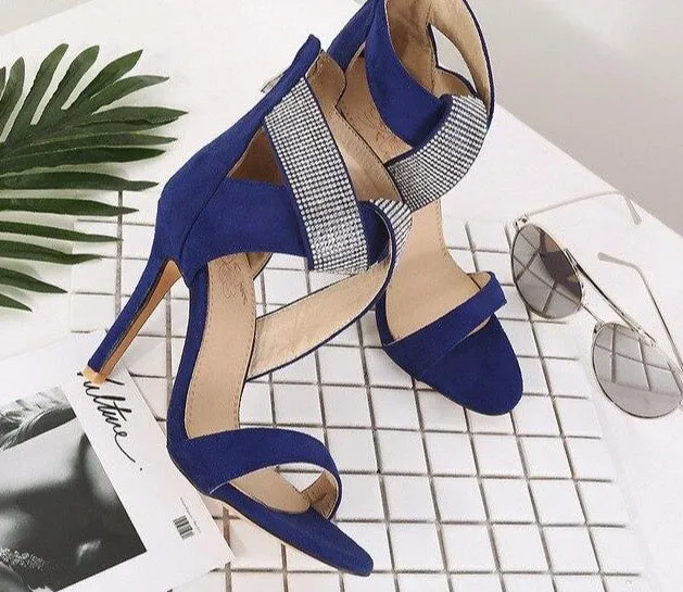 Sandals women High heels sandals women Sandalias de verano para mujer Zapatos de mujer PU Shoe and bag set Flat sandals
