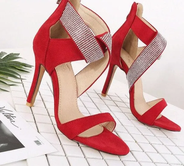 Sandals women High heels sandals women Sandalias de verano para mujer Zapatos de mujer PU Shoe and bag set Flat sandals