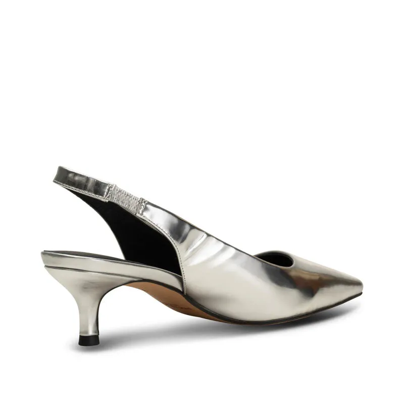 SHOE THE BEAR Maxine Slingback in Silver Metallic