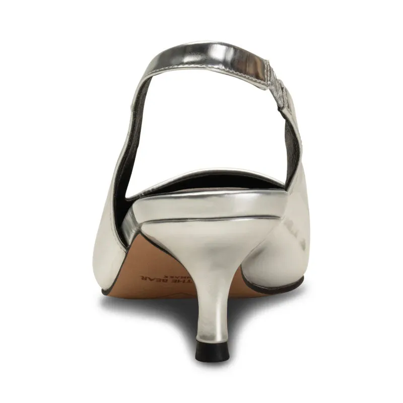 SHOE THE BEAR Maxine Slingback in Silver Metallic
