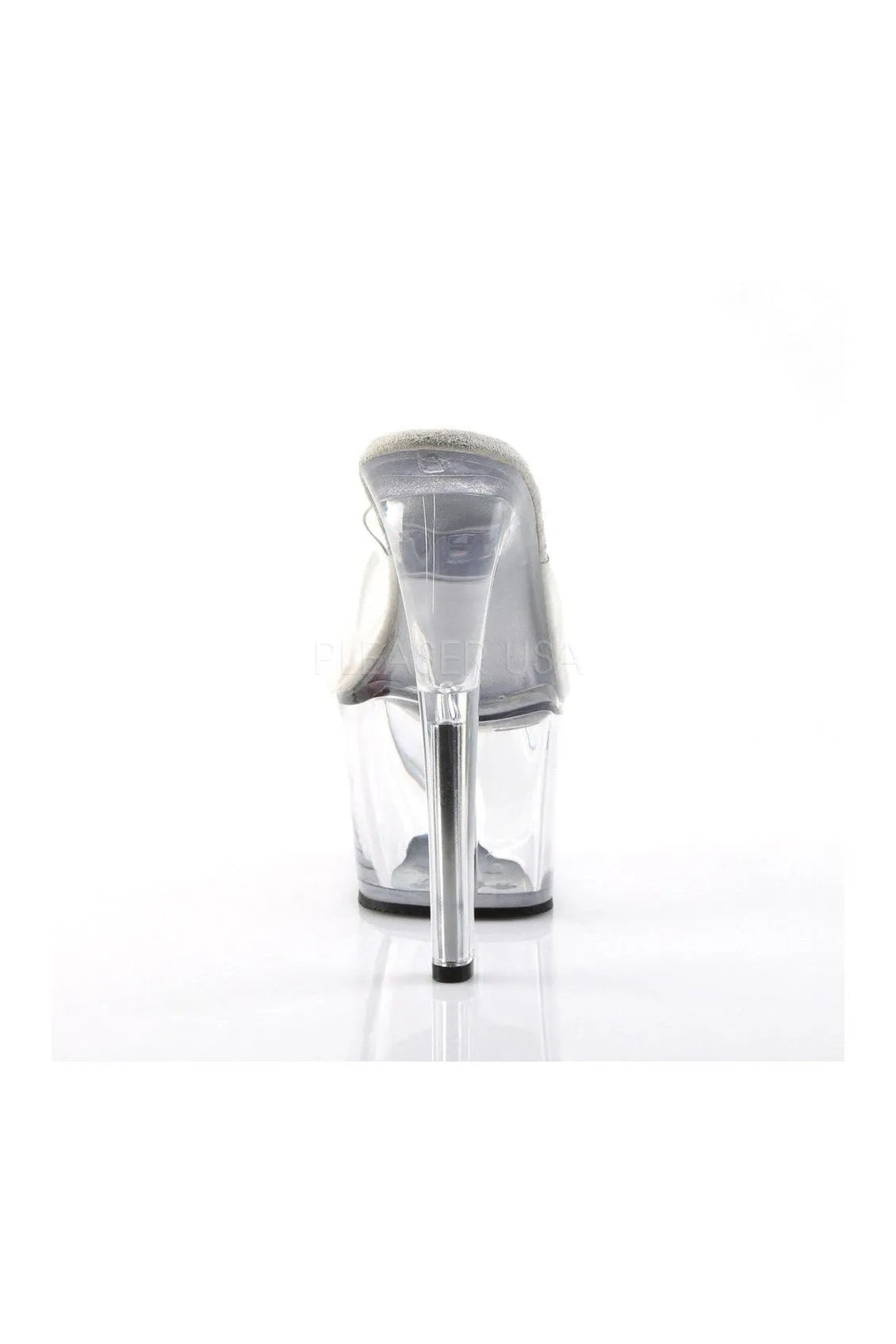 SKY-301 Platform Sandal  | Clear Vinyl