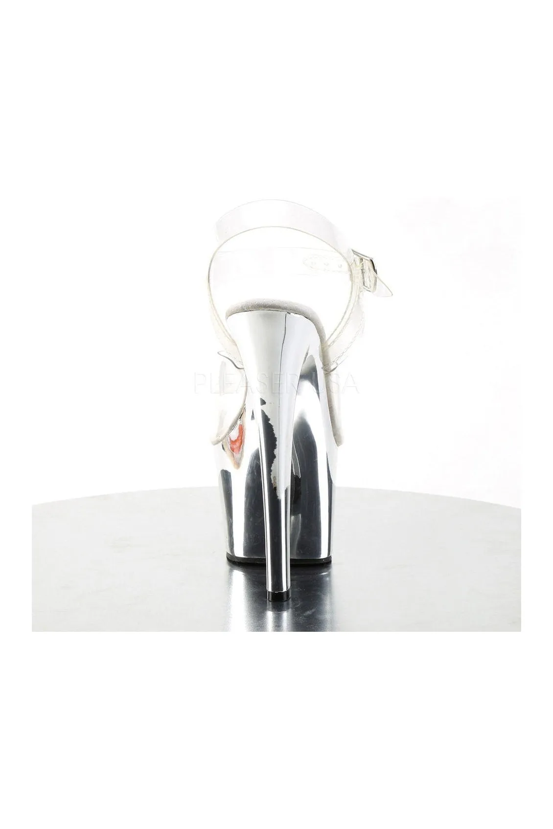 SKY-308 Platform Sandal  | Clear Vinyl