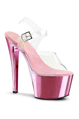 SKY-308 Platform Sandal  | Clear Vinyl