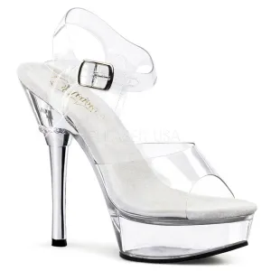 SS-ALLURE-608 Platform Sandal  | Clear Vinyl