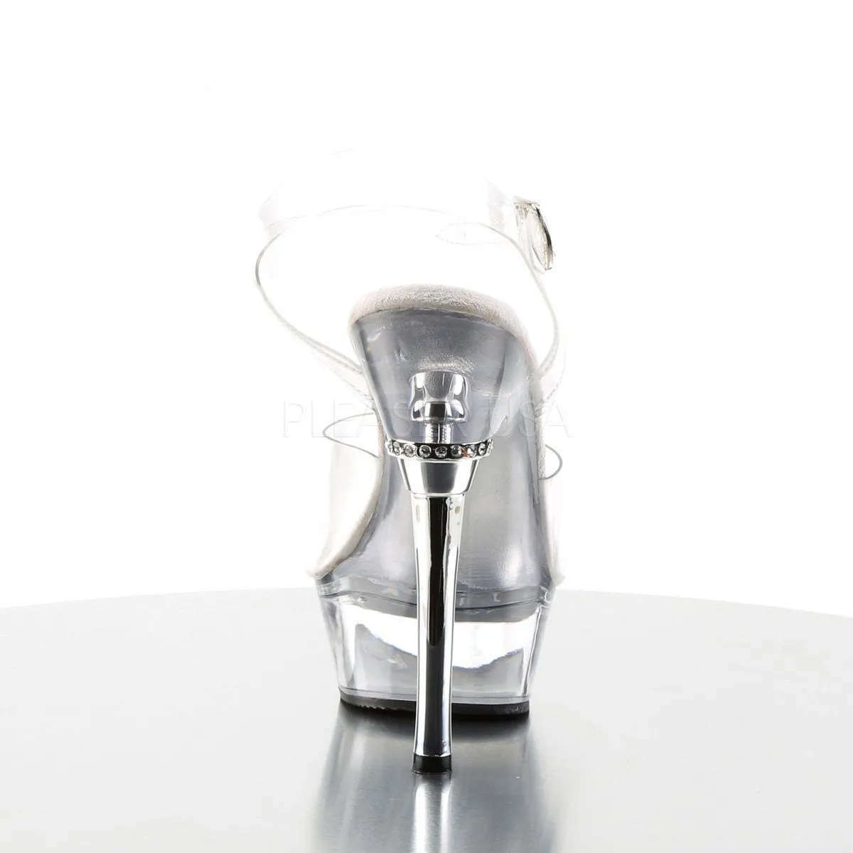SS-ALLURE-608 Platform Sandal  | Clear Vinyl