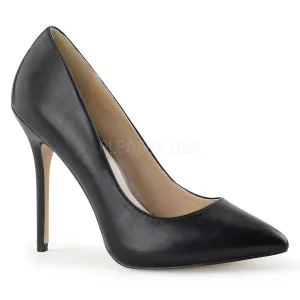 SS-AMUSE-20 Pump  | Black Faux Leather