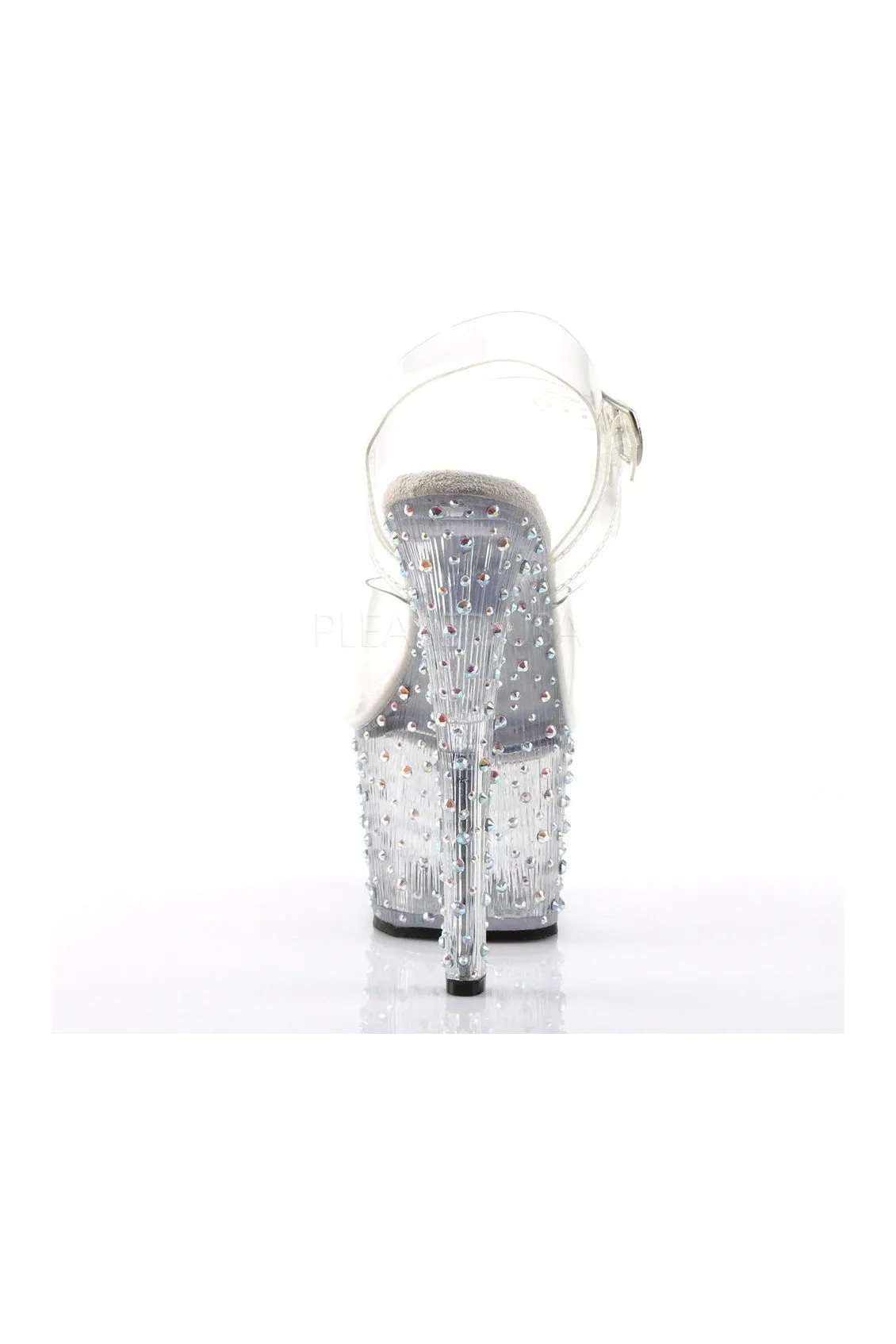 STARDANCE-708 Platform Sandal  | Clear Vinyl
