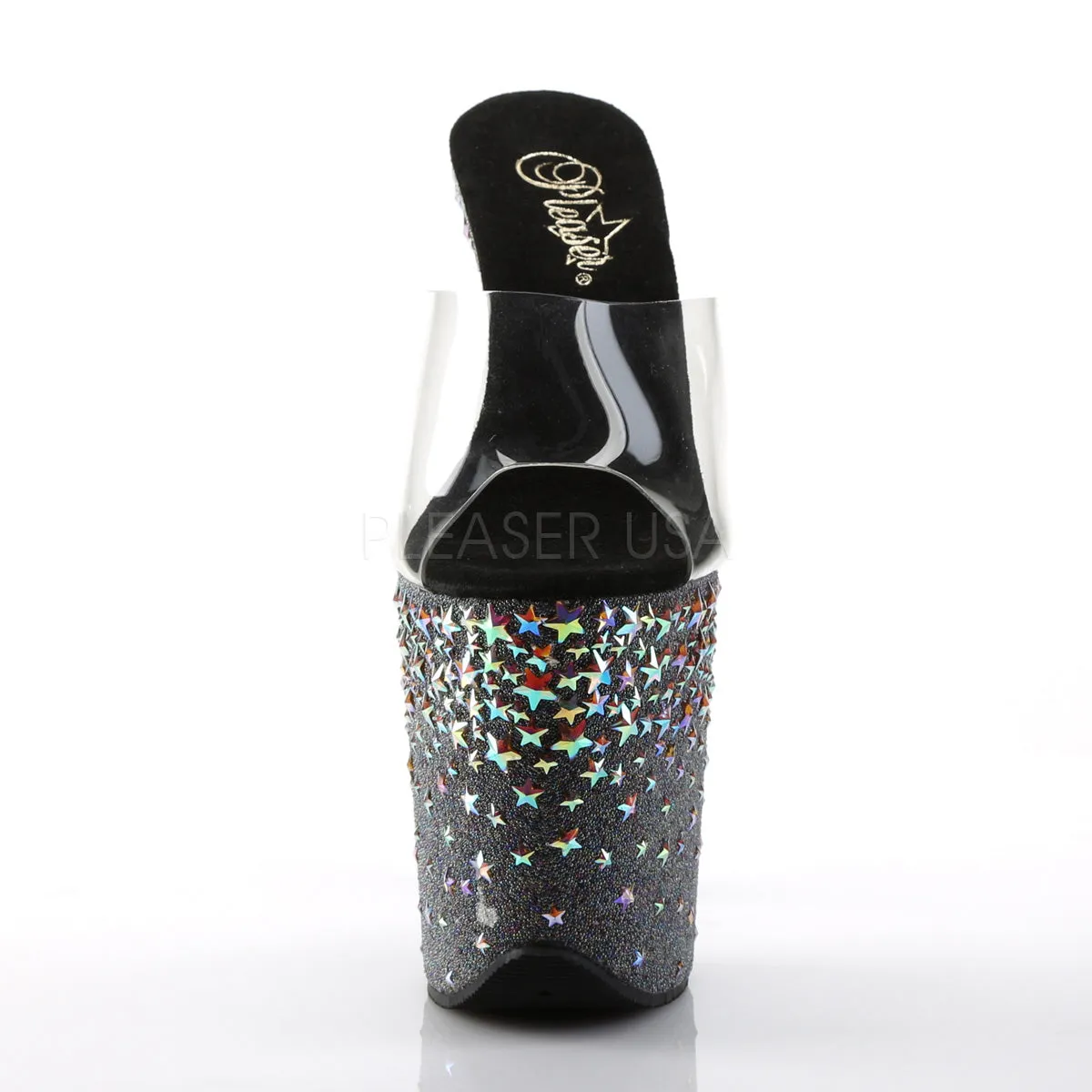 STARSPLASH-801  Clear/Black(Silver Hologram Stars)