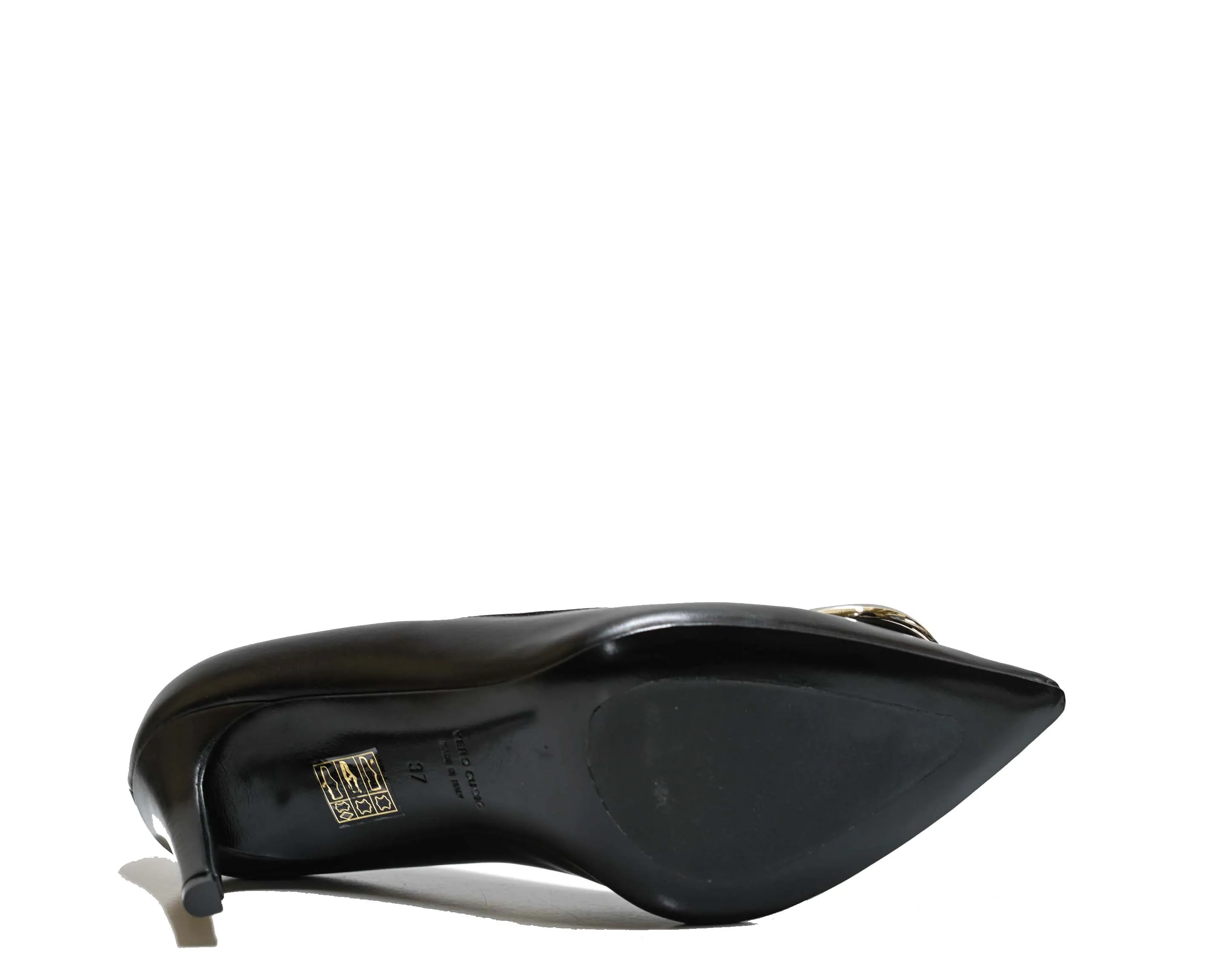 Stefano Stefani Women's Leather Black & Silver Shoe 7607 40% OFF