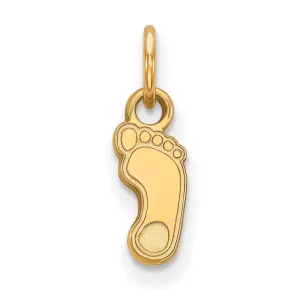 Sterling Silver Gold-plated University of North Carolina Tar Heel Extra Small Pendant