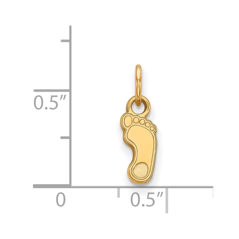 Sterling Silver Gold-plated University of North Carolina Tar Heel Extra Small Pendant