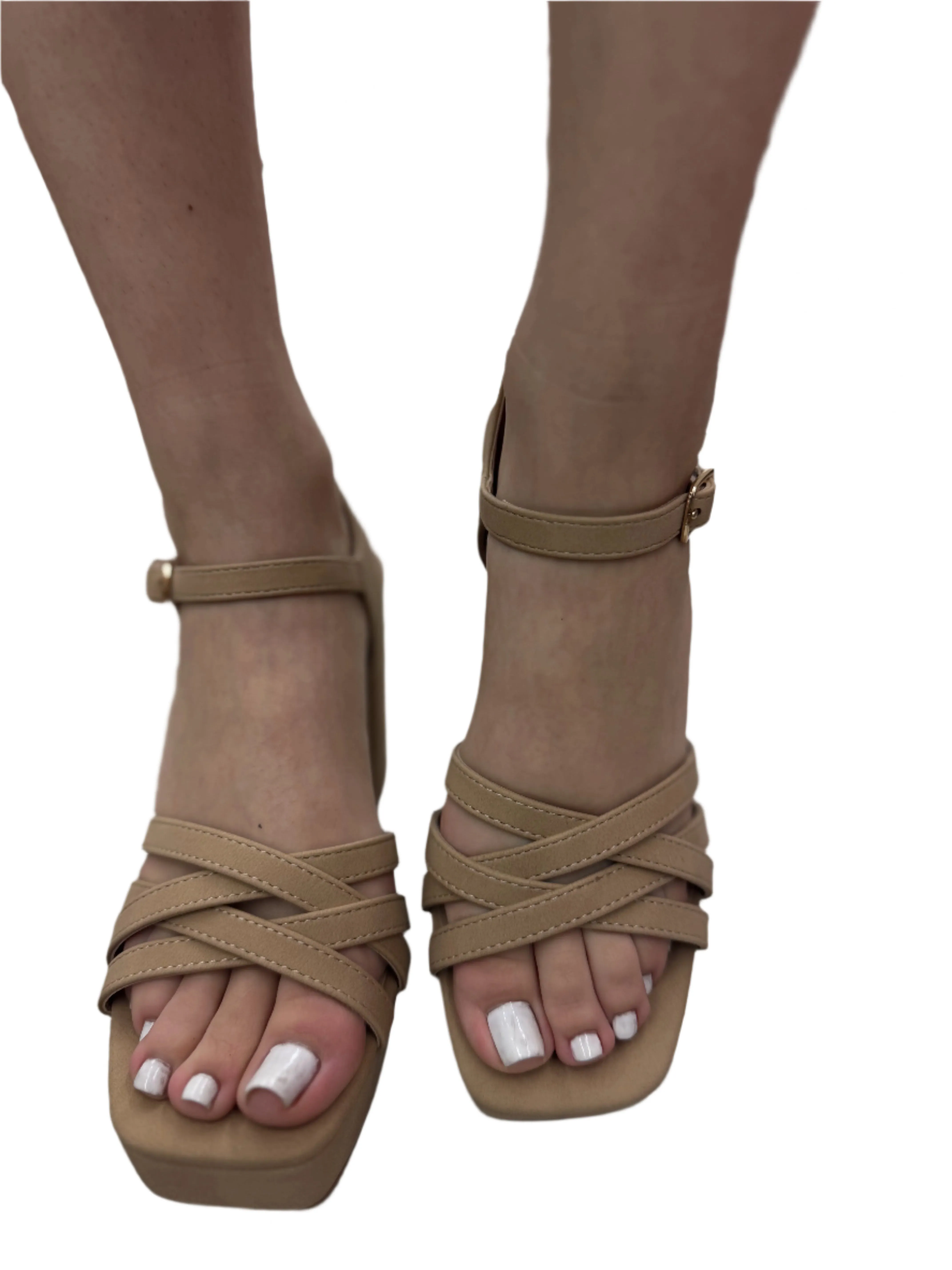 STRAPPY PLATFORM BLOCK HEEL LOONA-S