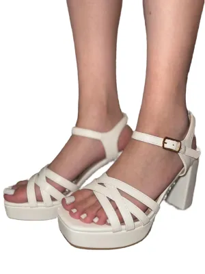 STRAPPY PLATFORM BLOCK HEEL LOONA-S