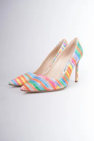 Striped Watercolor Heels