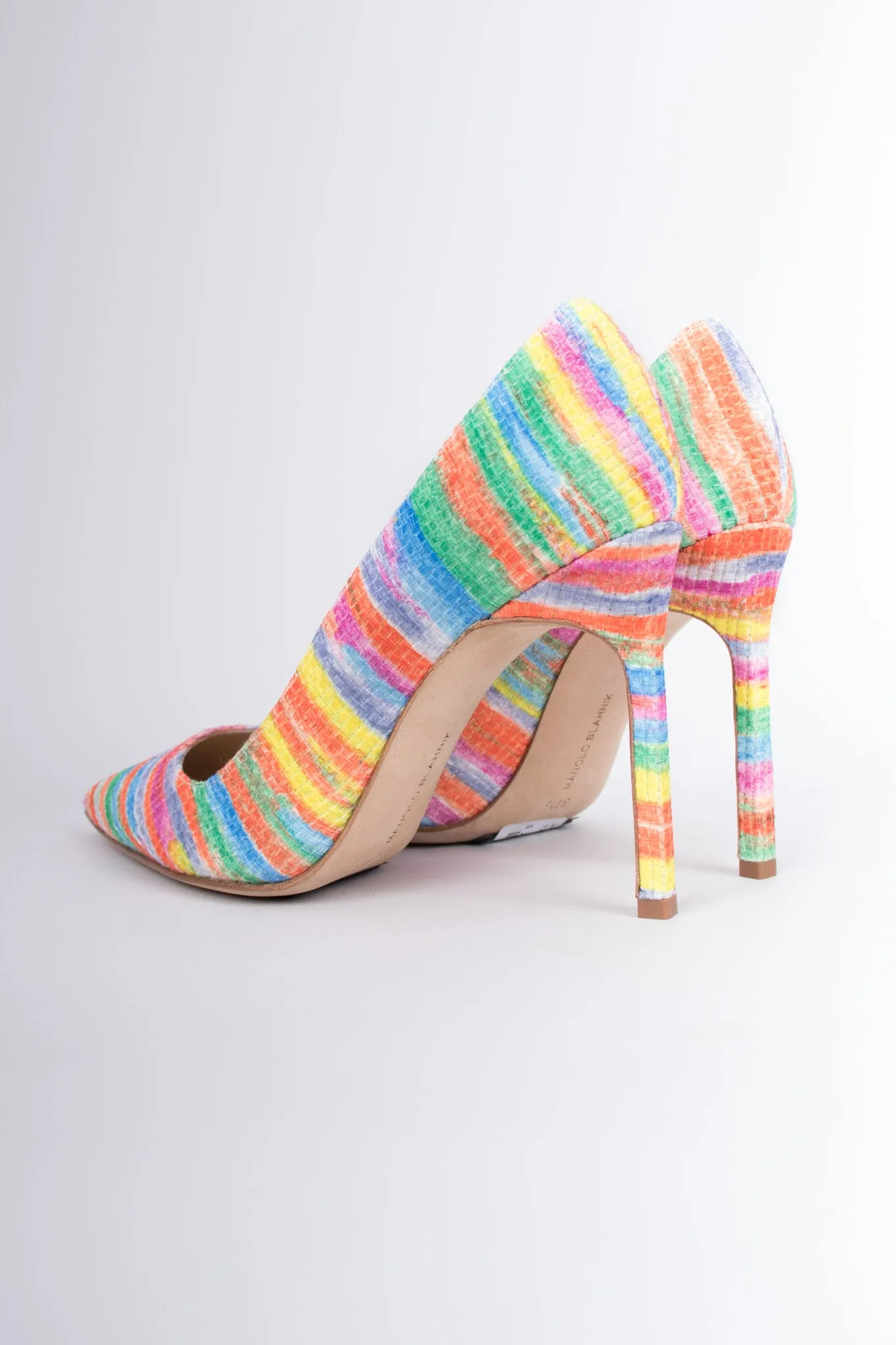 Striped Watercolor Heels