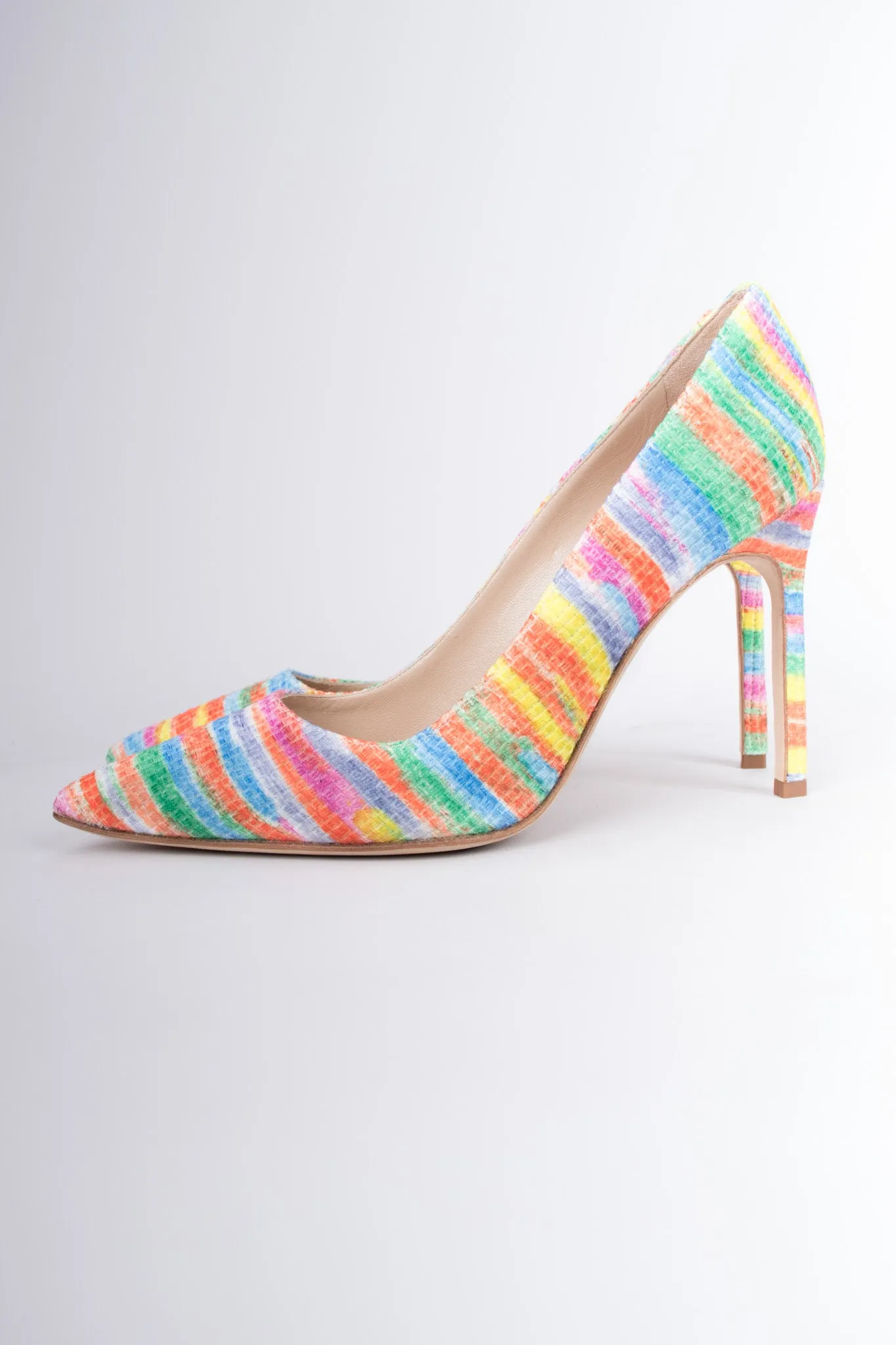 Striped Watercolor Heels