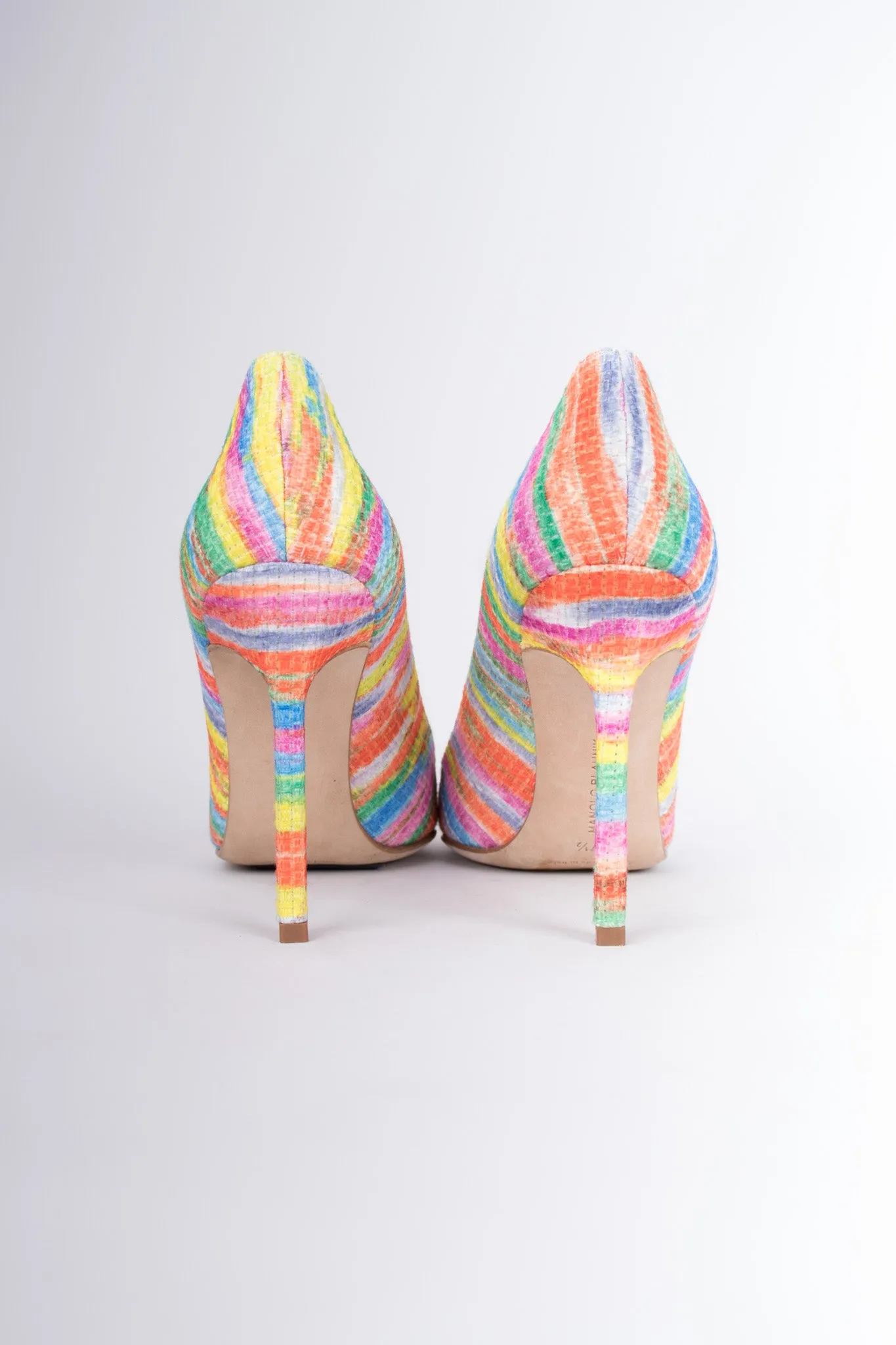 Striped Watercolor Heels