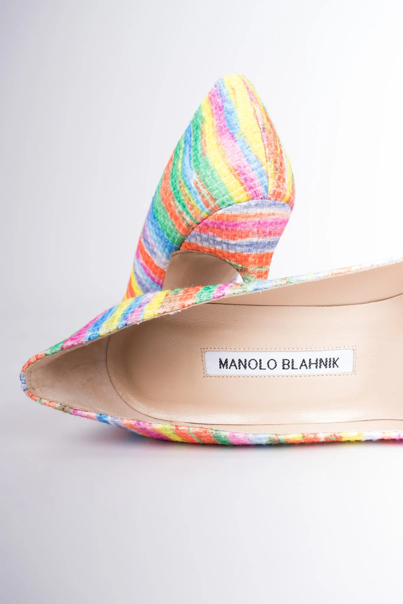 Striped Watercolor Heels