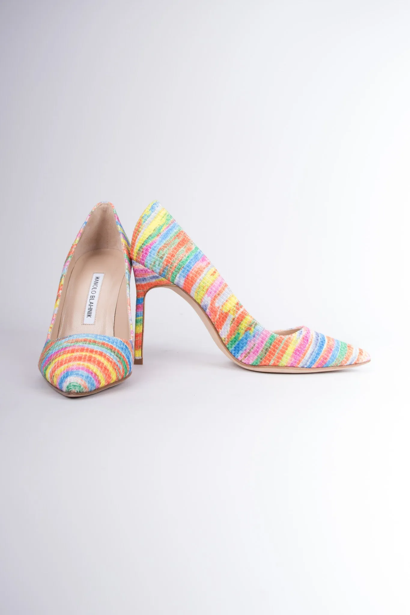 Striped Watercolor Heels