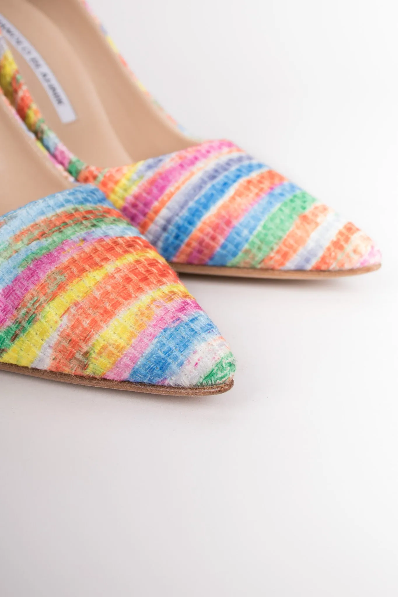 Striped Watercolor Heels