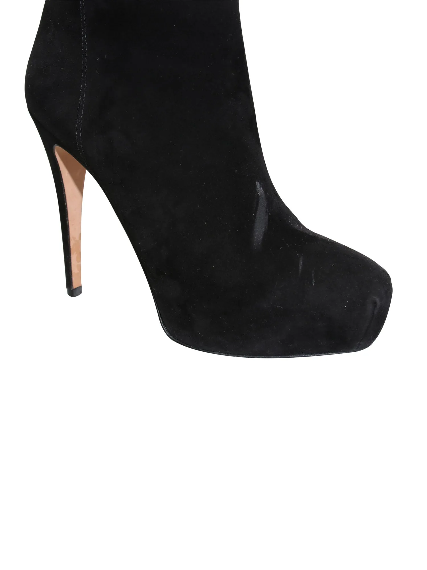 Suede Knee-High Boots