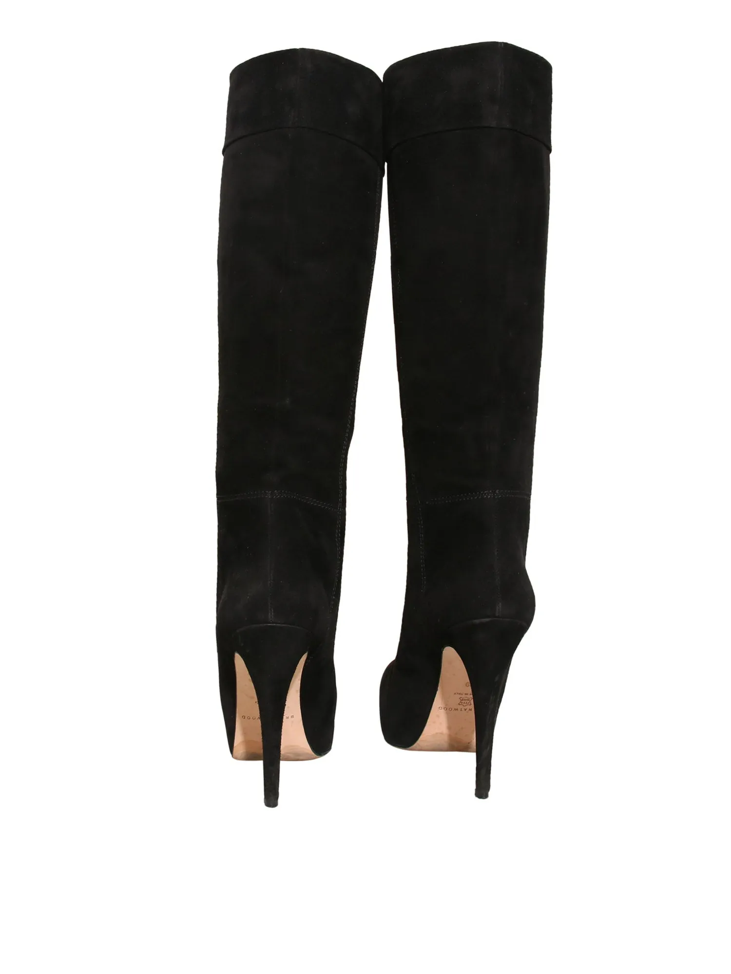 Suede Knee-High Boots