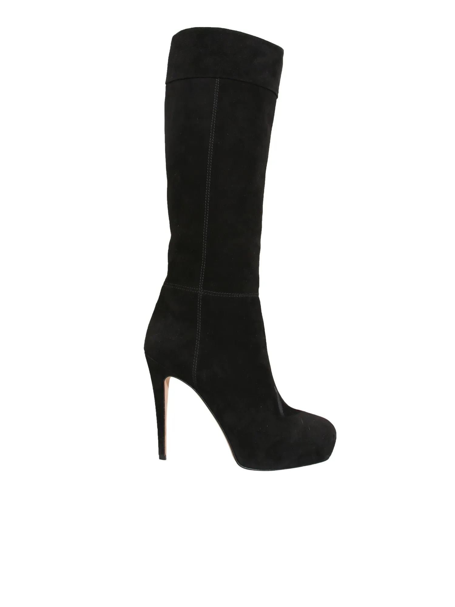 Suede Knee-High Boots