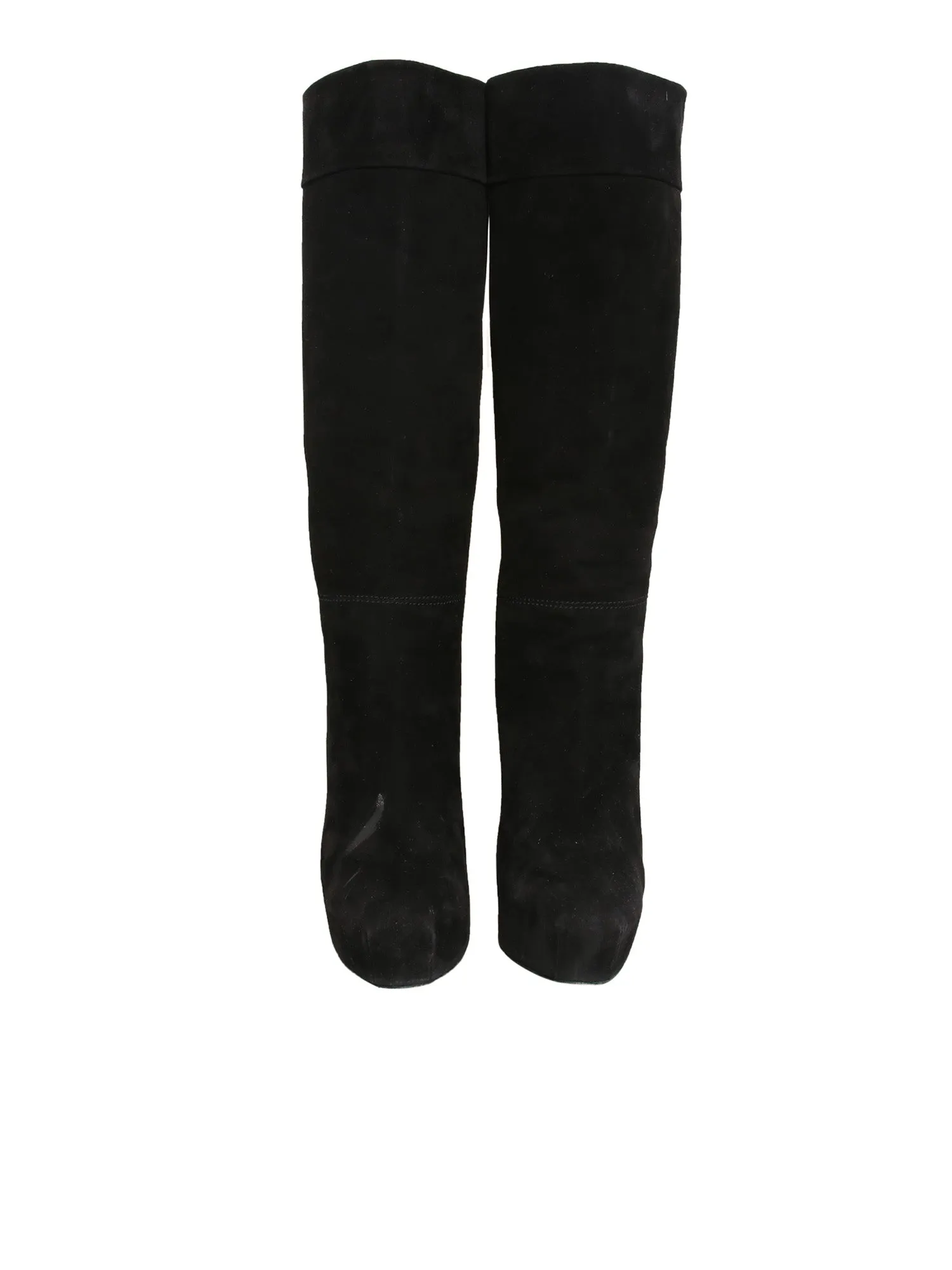 Suede Knee-High Boots