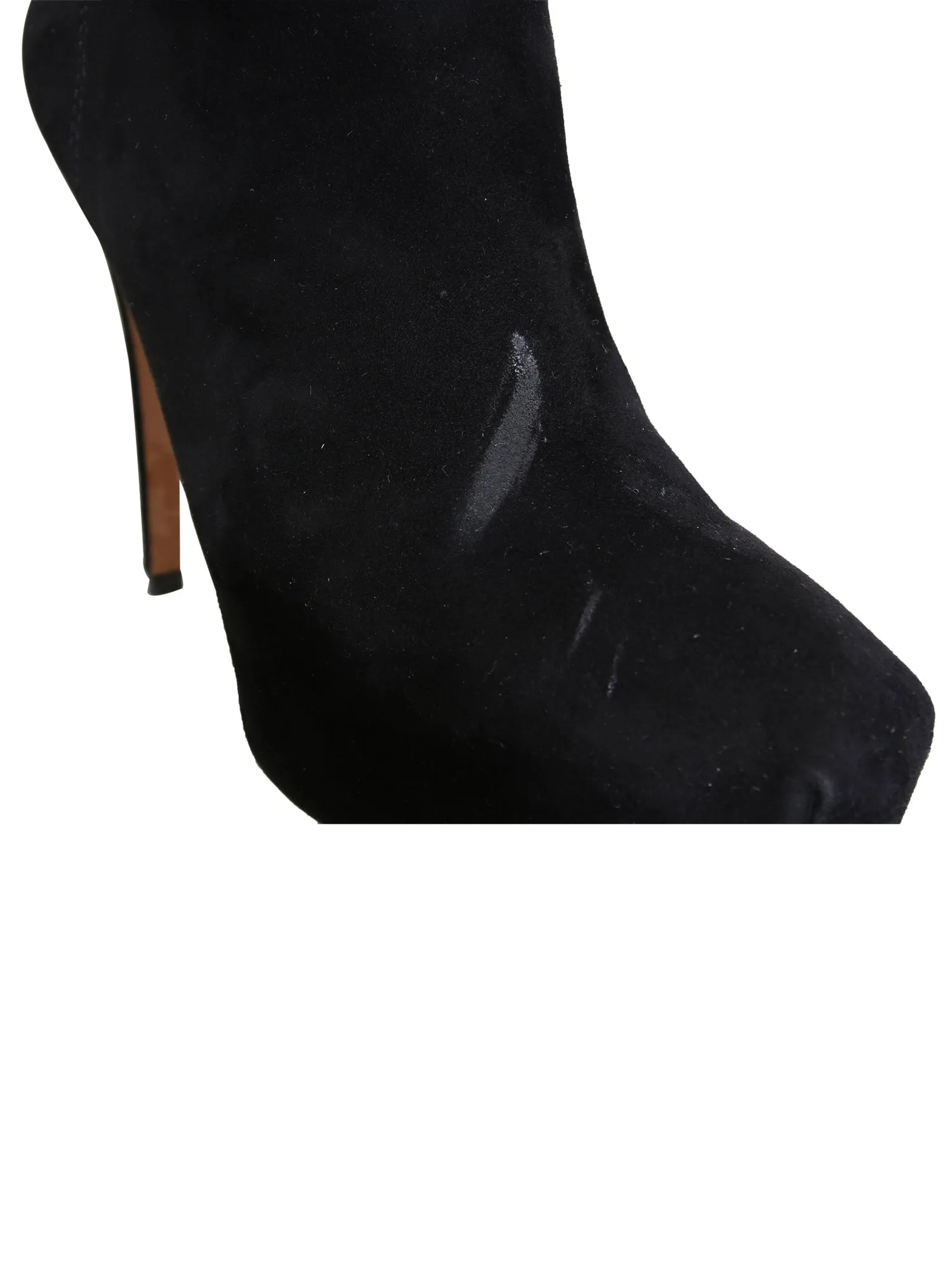 Suede Knee-High Boots