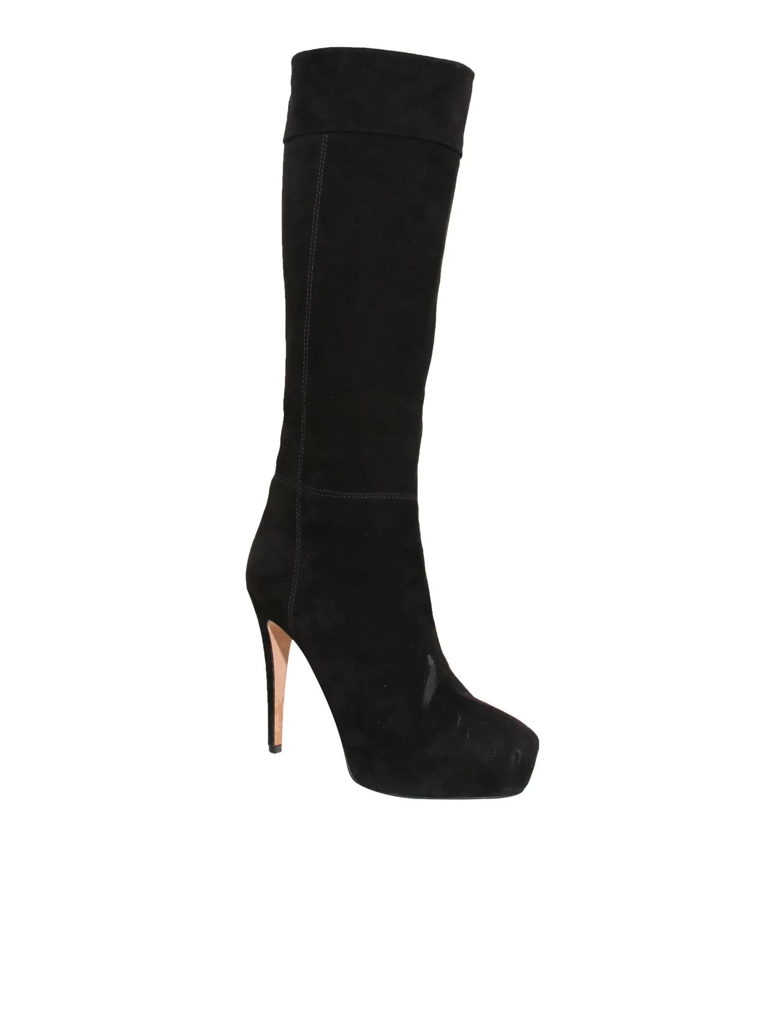 Suede Knee-High Boots