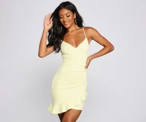 Sweet like Candy Charming Ruffle Mini Dress